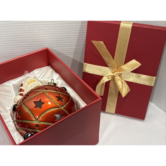 Home Reflections Santa Ornament Figure Luminary Color Changing LED By QVC NEW - Picture 10 of 15